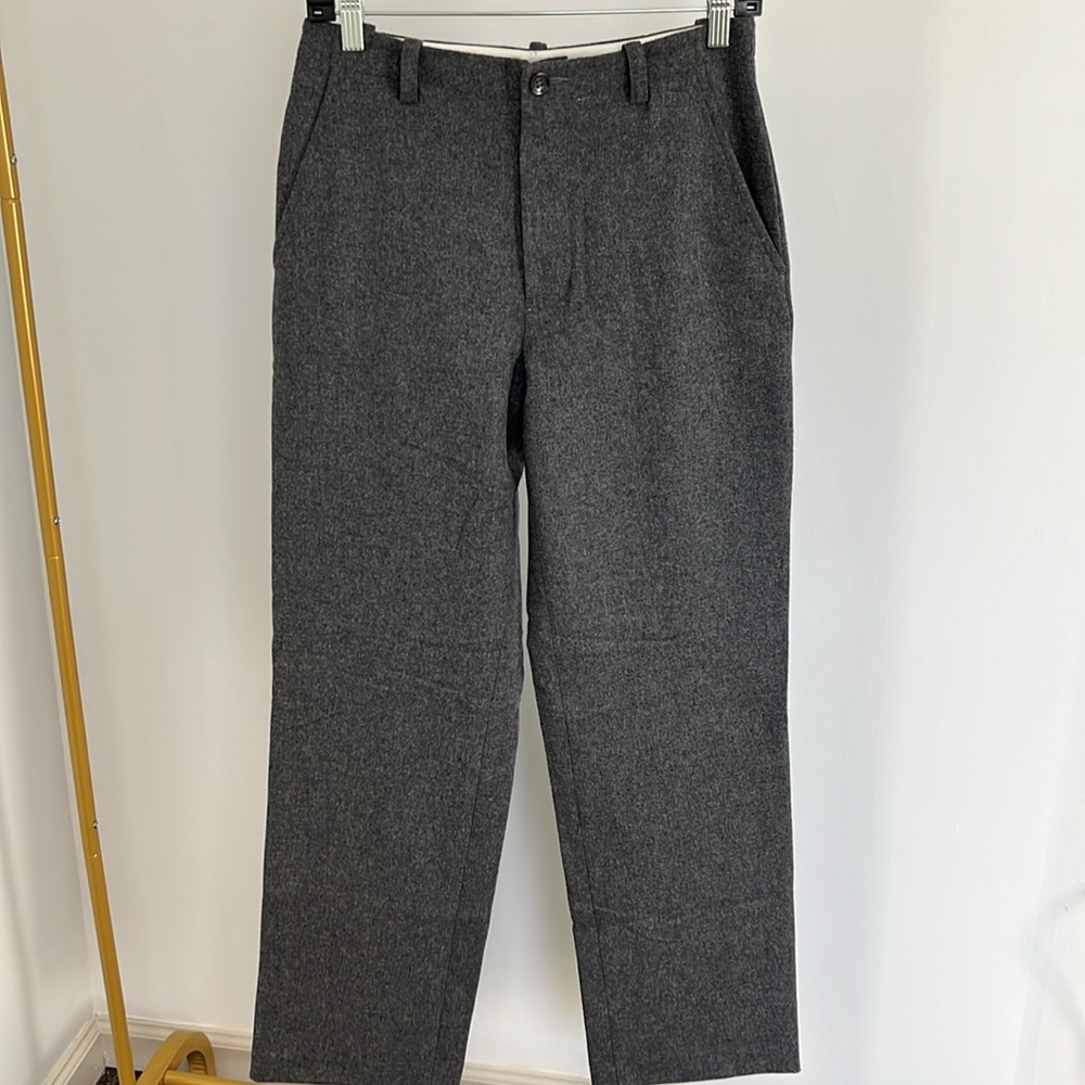 Banana Republic gray recycled wool pants